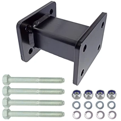 Afbeelding van XIMPLIO Trekhaak verlenging 125 mm haakverlenging adapter voor AHK schroefplaat flens bal 4 gaten 83 x 56 gatafstand