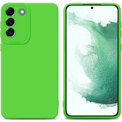 Afbeelding van Cadorabo Hoesje geschikt voor Samsung Galaxy S22 PLUS in FLUID GROEN Beschermhoes TPU silicone Cover Case