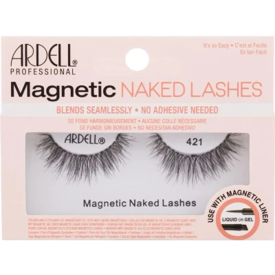 Afbeelding van Ardell Magnetic Naked Lash 421 Nepwimpers medium volume, lengte Kriskras, vederachtig effect Geen wimperlijm nodig, wel Eyeliner
