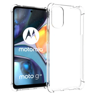 Afbeelding van Motorola Moto G22 Hoesje Siliconen en TPU (zacht) iMoshion Softcase/Backcover Transparant Telefoonhoesje