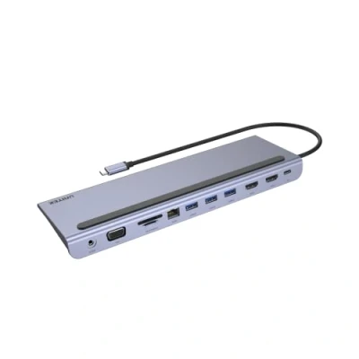 Afbeelding van Unitek USB 11w1, C, RJ45, MST, 100W PD