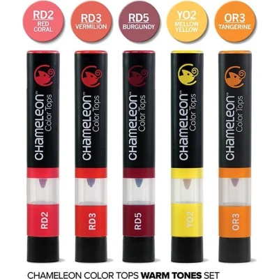 Afbeelding van Chameleon 5 Color Tops Warm Tones Set