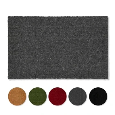 Afbeelding van antislip kokosmat antibacteriële deurmat voor overdekte buitenruimtes duurzame natuurlijke vezels 100% kokos 90x122 cm grijs