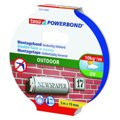 Afbeelding van Powerbond Tesa 55751 montagetape outdoor 19mmx5m