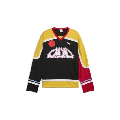 Afbeelding van Puma Longsleeve, Heren, Maat: Small, Black/yellow sizzle/for all time red