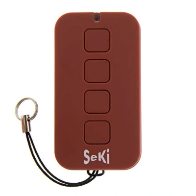 Afbeelding van SeKi 433 X4, MHz leren universele afstandsbediening voor garagedeuropener met 4 knoppen garagedeur ook draadloze stopcontacten