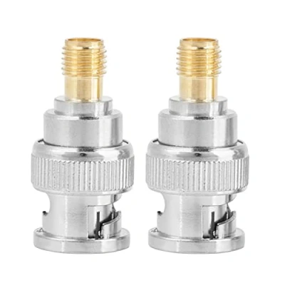 Afbeelding van Akozon 2 stuks BNC stekker naar SMA bus type RF coaxiale adapter test converter