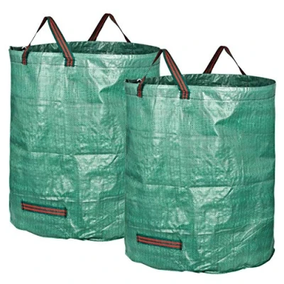 Afbeelding van GardenMate 2X Tuinzakken 272L van stevig polypropyleenweefsel (PP) 150g/m2 Tuinafvalzak Tuinafvalzakken