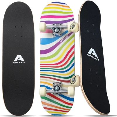 Afbeelding van Apollo Skateboard Retro Colors 28&quot; (71cm) Kinderskateboard met ABEC 3 kogellagers