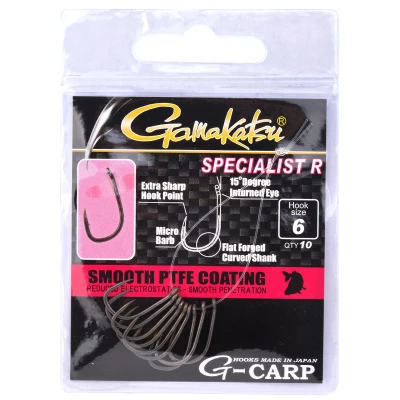 Afbeelding van Gamakatsu Specialist R Hook 004 (10st) Karperhaken