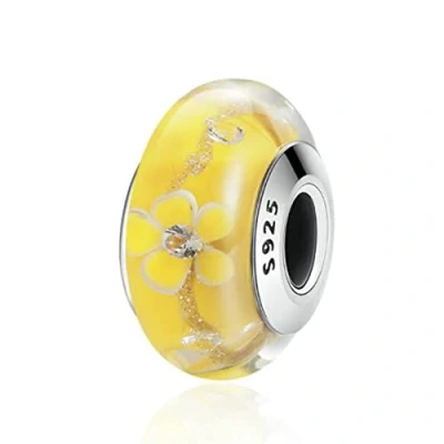 Afbeelding van Murano glas kraal Sterling zilveren kern bedels voor Pandora charme armbanden, kristal zilver