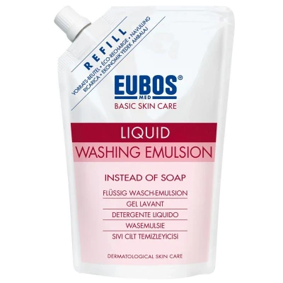 Afbeelding van Eubos Zeep Vloeibaar Roze Refill 400ml