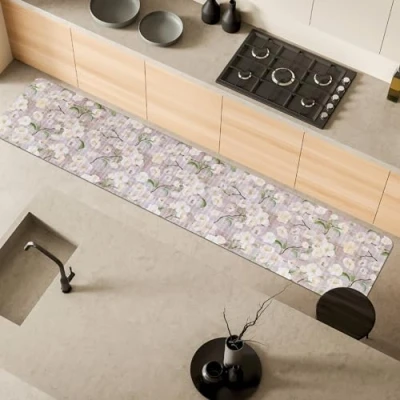 Afbeelding van Comart, Austin Bloom Keukentapijt, meubeltapijt, polyester, bedrukt, antislip, 50 x 270 cm