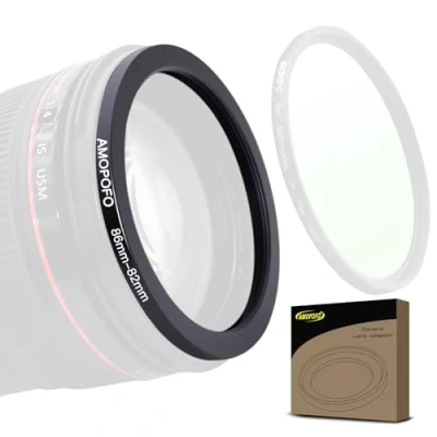 Afbeelding van 86mm 82mm step down ringen filter adapter ring, tot adapterring van camera lens met schroefdraad naar filterring