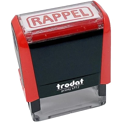 Afbeelding van Trodat X Print 43514 &quot;Terugroep&quot; een auto rood