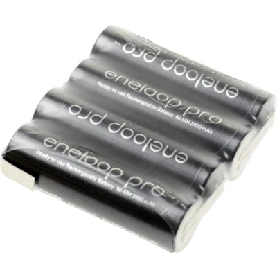 Afbeelding van Panasonic eneloop Pro Reihe F1x4 Accupack Aantal cellen: 4 Batterijgrootte: AA (penlite) Z soldeerlip NiMH 4.8 V 2450 mAh