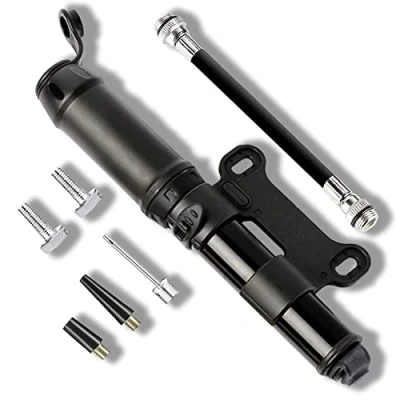 Afbeelding van Mini Fietspomp, [140 PSI] [Perfect volledige set] Draagbare Fiets Pompen Uniek Klepontwerp en Eenvoudig te Wisselen Tussen Schrader klep Presta