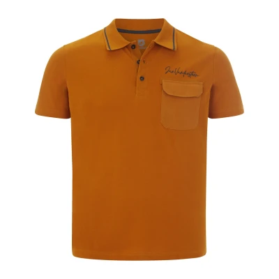 Afbeelding van Jan Vanderstorm +FIT Collectie polo Plus Size STILTOR oranje