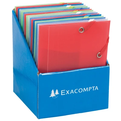 Afbeelding van Exacompta 50889E Verzamelmap (3 kleppen, elastiek, PP, 12x16 cm) 1 stuk willekeurige kleur