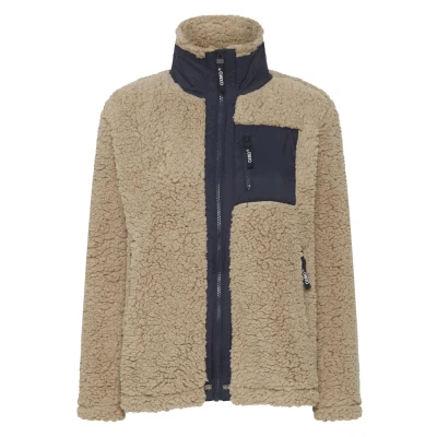 Afbeelding van Oxmo Ellin Fleecejas, Dames, Maat: Large, Doeskin