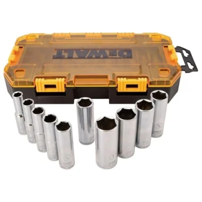 Afbeelding van DEWALT Steeksleutelset, SAE, 1/2 inch aandrijving, 10 delig (DWMT73814)