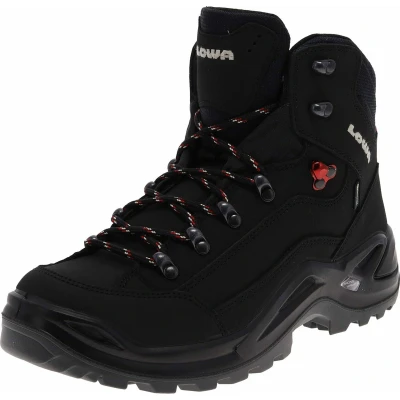 Afbeelding van Lowa Renegade GTX MID Bergschoenen, Heren, Maat: 41.5, Schwarz/rot Nubukleer/ textiel
