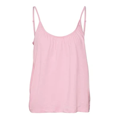 Afbeelding van VERO MODA Dames VMLUNA Singlet NOOS T shirt, Jade Cream, S, S