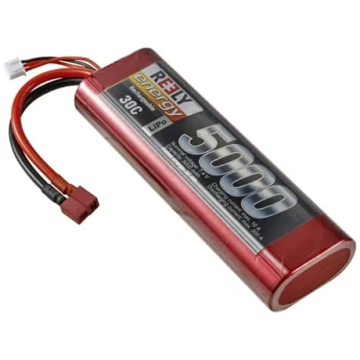 Afbeelding van Reely LiPo accupack 7.4 V 5000 mAh Aantal cellen: 2 30 C Stick hardcase T stekkersysteem