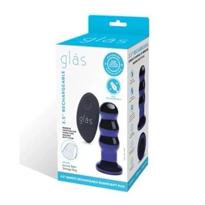 Afbeelding van Vibrerende buttplugs Gläs Vibrating Beaded Butt Plug