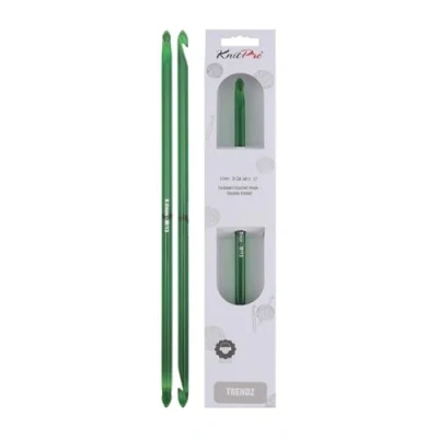 Afbeelding van Knit Pro 9 mm dubbele eindigde traditionele Tunesische haakhaak, meerkleurig
