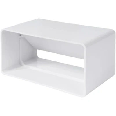 Afbeelding van Vent Systems 120 x 60 mm rechthoekige kanaalconnector met terugslagdemper, buisinlaatkoppeling, verwarming, koeling, ventilatieaansluiting, HVAC systeem kanaaladapter