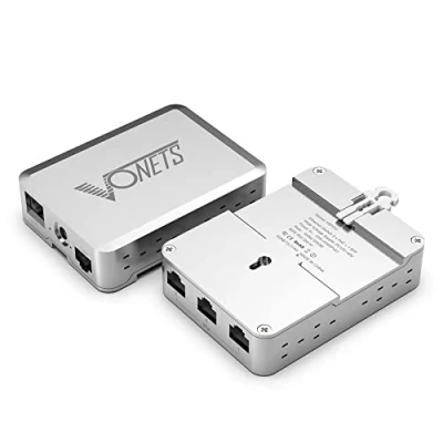 Afbeelding van VONETS Industriële PoE Gigabit Switch Ethernet Netwerk RJ45 Splitter Extender Plug &amp; Play 10/100/1000M 3PoE + 1 SFP+1 Uplink (5 poorten) Metaal Universeel voor