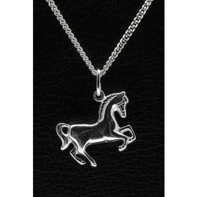 Afbeelding van Zilveren Paard ketting hanger