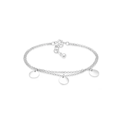 Afbeelding van Elli Armbanden Cirkel Geo Layer 925 Sterling Zilver