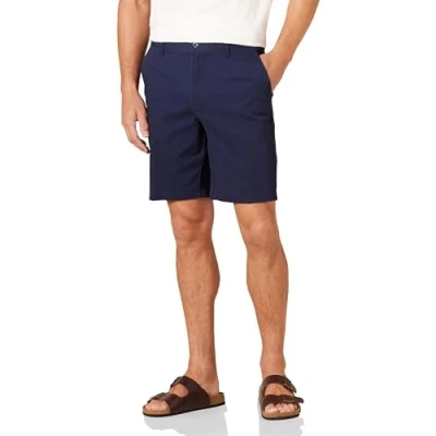 Afbeelding van Amazon Essentials Heren Slim fit 23 cm Stretch Chino Shorts, Navy, 31W
