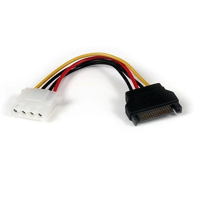 Afbeelding van StarTech.com 15cm SATA naar LP4 Verloopkabel Voeding F/M