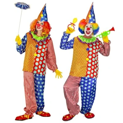 Afbeelding van W WIDMANN MILANO Party Fashion Clownskostuum, circus, pleziervogel, carnavalskostuums