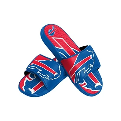 Afbeelding van Foco Buffalo Bills NFL Colorblock Big Logo Gel Slide blue red Badelatschen Hausschuhe L