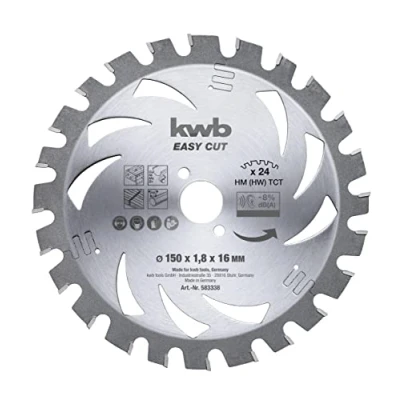 Afbeelding van kwb 583338 Hardmetaal cirkelzaagblad 150 x 16 1.2 mm Aantal tanden: 24 1 stuk(s)
