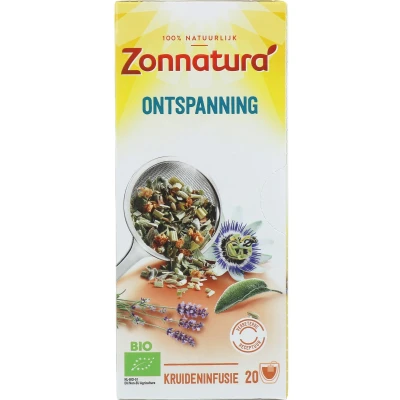 Afbeelding van Zonnatura Biologische Thee Ontspanning 20ST