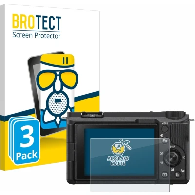 Afbeelding van BROTECT Antireflecterende Glas Screen Protector Mat voor Sony Alpha ZV E10 II (3 Stuks) Schermbeschermer [Beschermglas Folie niet Gehard Glas]