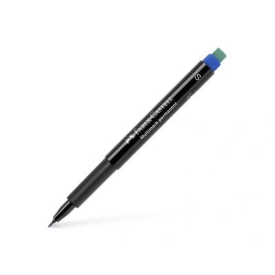 Afbeelding van marker Faber Castell Multimark permanent S blauw