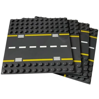 Afbeelding van grote basisplaten voor bouwblokken die compatibel zijn met alle merken (wegen 4 Pack)