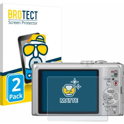 Afbeelding van BROTECT Screenprotector voor Panasonic Lumix DMC TZ10 Folie Beschermfolie matte (2 Stuks)