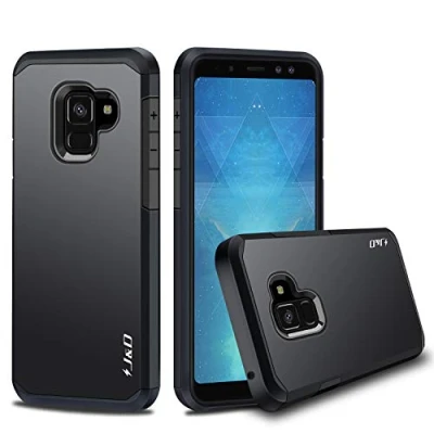 Afbeelding van J&amp;D Case Compatibel voor Samsung Galaxy A8 2018 Hoesje, Heavy Duty Dubbellaagse Hybride Schokbestendige Robuuste Bumperhoes Cover Hoes, Niet Plus 2018/A8+