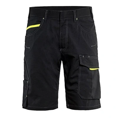 Afbeelding van Blaklader Service short 1499 1330 Zwart/High Vis Geel C56