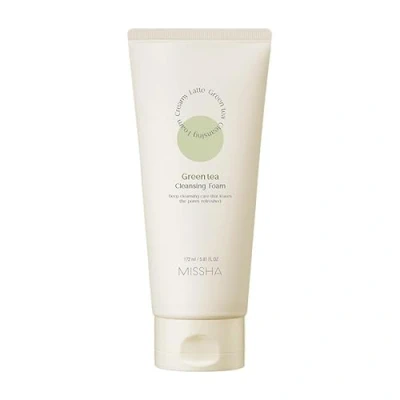Afbeelding van Missha, Reiniging van het gezicht, Deep Cleansing Foam Creamy Latte oczyszczająca pianka do twarzy Groene Thee 172ml (Schuim, 172 ml)