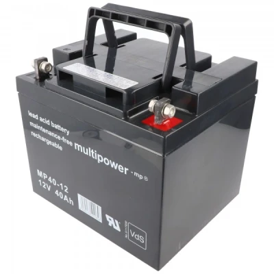 Afbeelding van Multipower MP40 12 12V 40Ah loodaccu AGM loodgelaccu