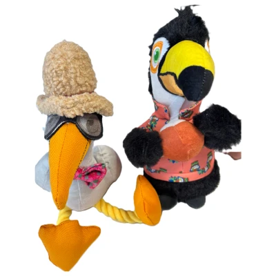 Afbeelding van Adori Summer Birds Hondenspeelgoed 22.5x17x9.5 cm Assorti