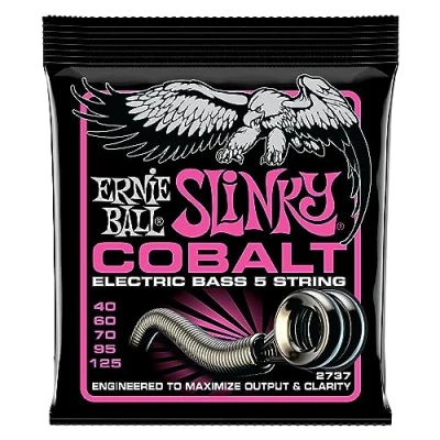 Afbeelding van Ernie Ball 2737 Slinky Cobalt 040 125 snarenset voor 5 snarige elektrische basgitaar
